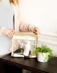 Load image into Gallery viewer, Gold Jet Setter Toiletry Bag - Viv & Lou® - BagNook
