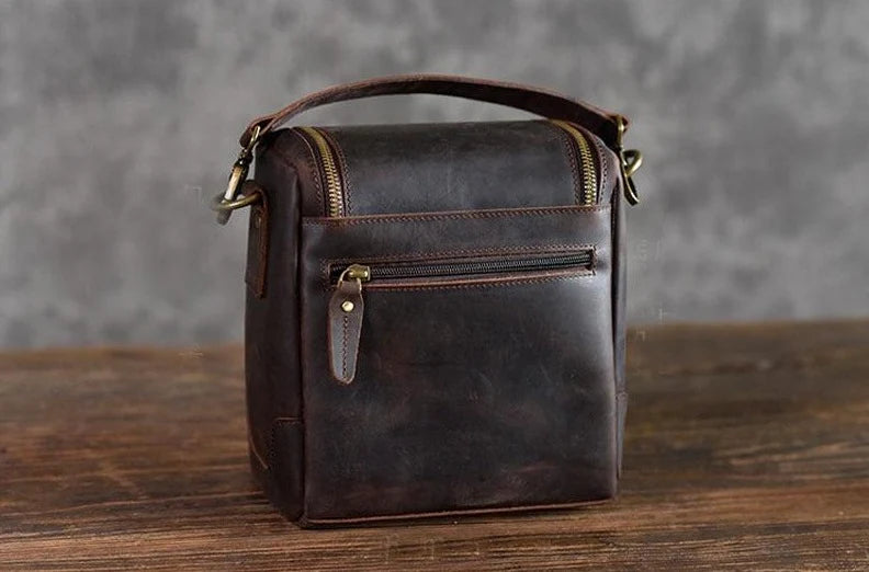 The Calista | Small Leather Camera Bag - Lens Case - BagNook