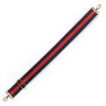Load image into Gallery viewer, Navy & Red Stripe Crossbody Strap by Viv & Lou® - BagNook