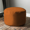 Load image into Gallery viewer, Jaxx Saxx 3 ft Round Bean Bag - Mandarin - BagNook