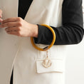 Load image into Gallery viewer, (mustard)Valeria Satchel Handbag with Keyring by Mia K - BagNook