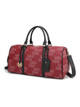 Load image into Gallery viewer, (burgundy)Jovani Duffel Weekender by Mia k - BagNook