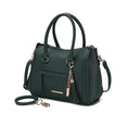 Load image into Gallery viewer, (olive)Valeria Satchel Handbag with Keyring by Mia K - BagNook