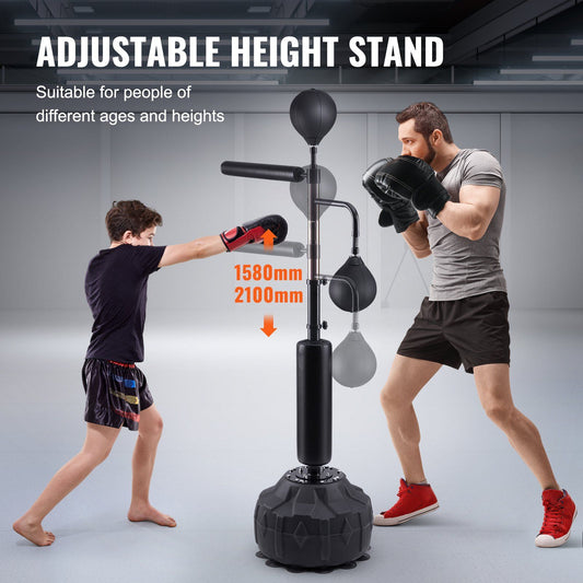 VEVOR Boxing Speed Trainer Punching Bag with Stand - Height Adjustable - BagNook