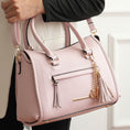 Load image into Gallery viewer, (blush)Valeria Satchel Handbag with Keyring by Mia K - BagNook