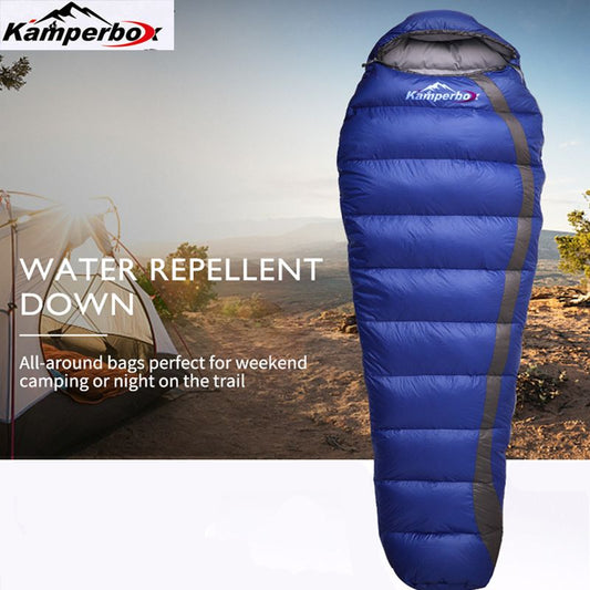 Kamperbox Down Sleeping Bag - Cozy 600 Blue - BagNook
