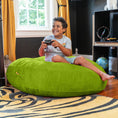Load image into Gallery viewer, Jaxx 4 ft Cocoon Kids Bean Bag, Lime - BagNook