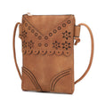 Load image into Gallery viewer, (beige)Amentia Crossbody Vegan Leather Bag by Mia K - BagNook