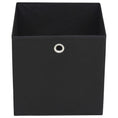 Load image into Gallery viewer, Storage Boxes 4 pcs Non-woven Fabric 12.6 x12.6 x12.6 - Black - BagNook