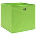 Load image into Gallery viewer, Storage Boxes 4pc 12.6"x12.6"x12.6" Fabric - Green - BagNook