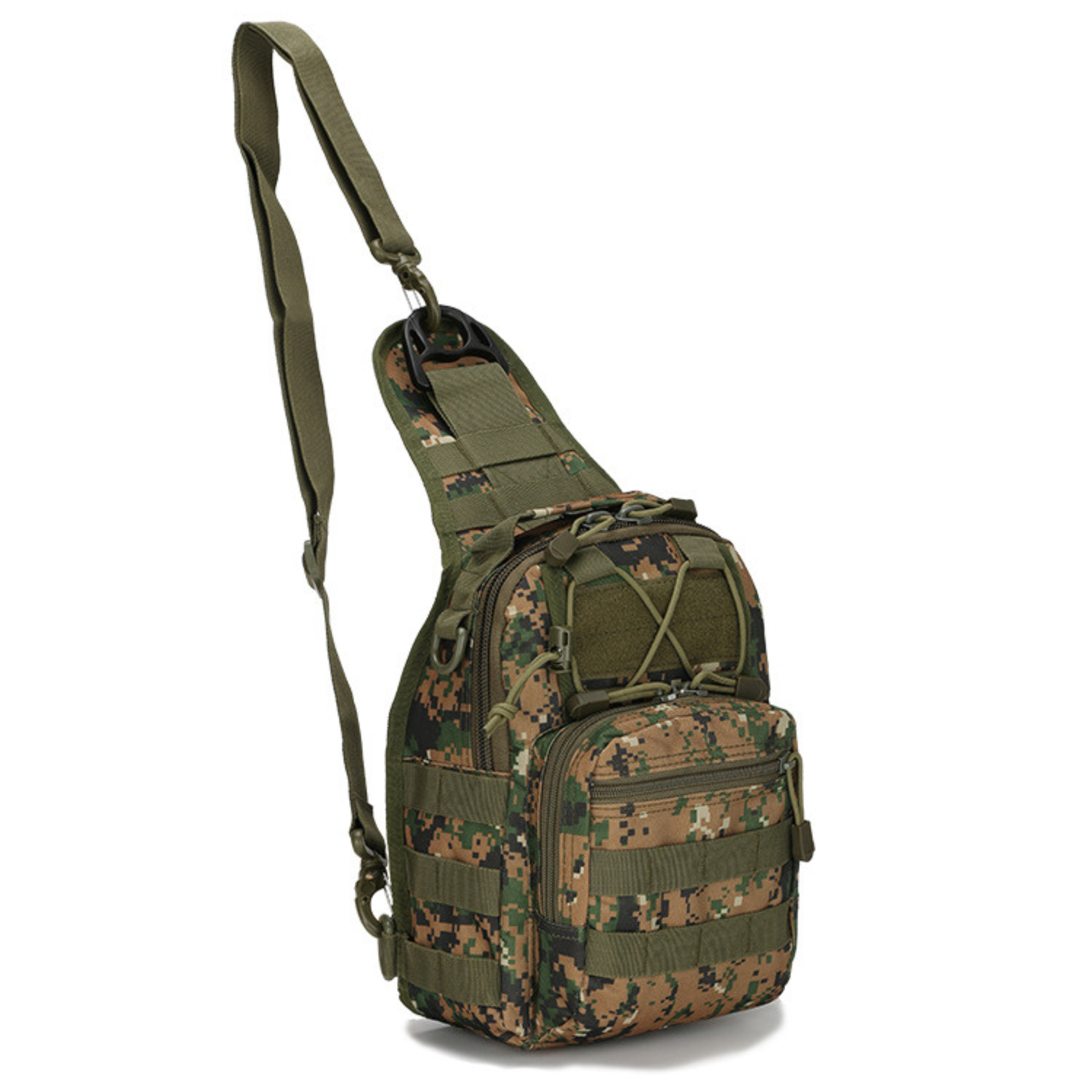 Sling Shoulder Bag Molle Daypack with Adjustable Strap - BagNook