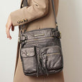 Load image into Gallery viewer, (pewter)Vintage Stiella Shoulder Handbag by Mia K - BagNook