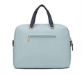 Load image into Gallery viewer, (ocean blue)Rose Vegan Leather Laptop Briefcase by Mia K - BagNook