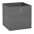Load image into Gallery viewer, Storage Boxes 10pc Non-woven Fabric 12.6"x12.6"x12.6" - Gray - BagNook