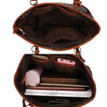 Load image into Gallery viewer, (brown)Alexy M Signature 4pc Tote Set by Mia k - BagNook