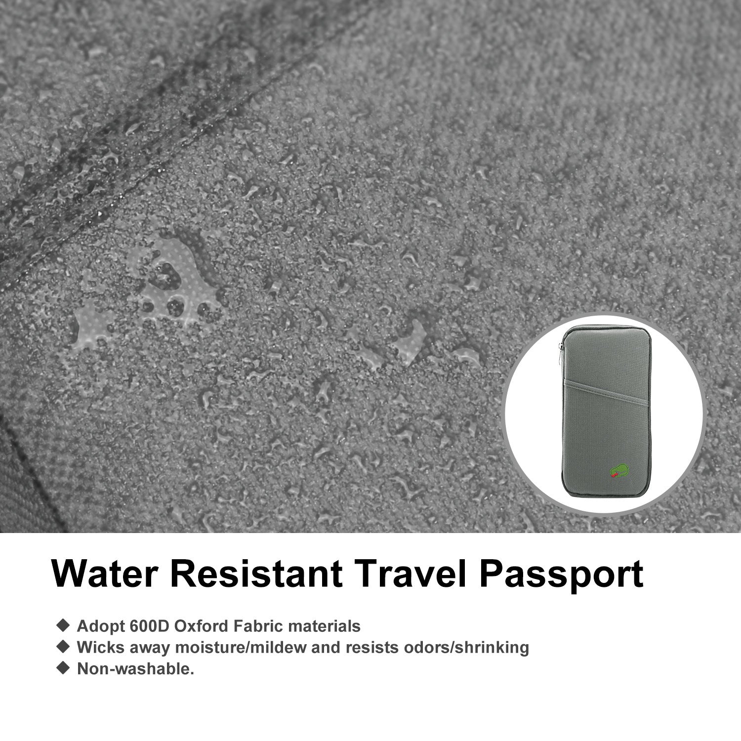 (silver)Travel Passport Wallet 12Cells - BagNook