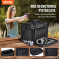 Load image into Gallery viewer, VEVOR Range Bag for 3 Pistols Shoulder Strap-Black - BagNook