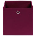Load image into Gallery viewer, Storage Boxes 4pc 12.6"x12.6"x12.6" Fabric -Drk Red - BagNook