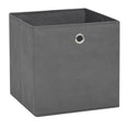 Load image into Gallery viewer, Storage Boxes 4 pcs Non-woven Fabric 11"x11"x11" - Gray - BagNook