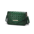 Load image into Gallery viewer, (green)Vanta Croc-Embossed Saddle by Mia K - BagNook