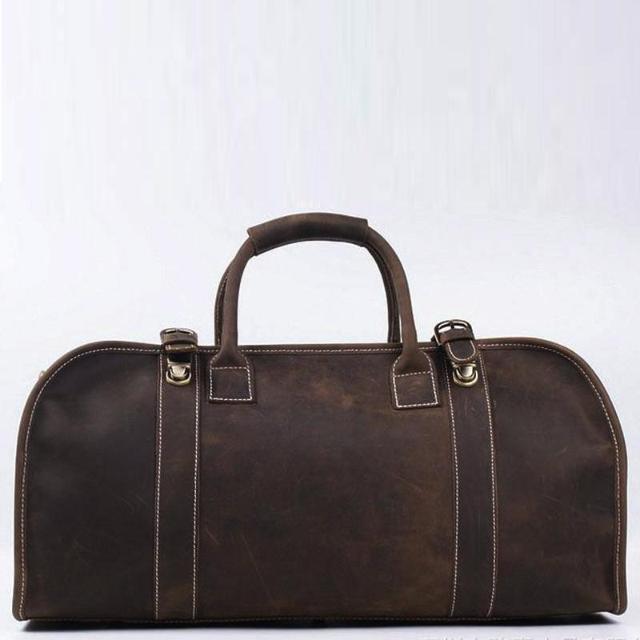 The Erlend Duffle Bag | Vintage Leather Weekender Bag - BagNook