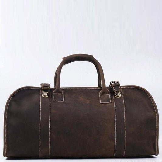 The Erlend Duffle Bag | Vintage Leather Weekender Bag - BagNook