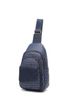 Load image into Gallery viewer, (navy blue)Kace M Logo Printed Women Sling Bag by MKF - BagNook