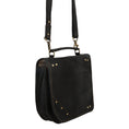 Load image into Gallery viewer, Casey Crossbody - Upcycled Leather + Vegan Leather - Black - BagNook