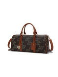 Load image into Gallery viewer, (brown)Jovani Duffel Weekender by Mia k - BagNook