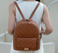 Load image into Gallery viewer, (brown)Dimitria Quilted Daypack by Mia K - BagNook