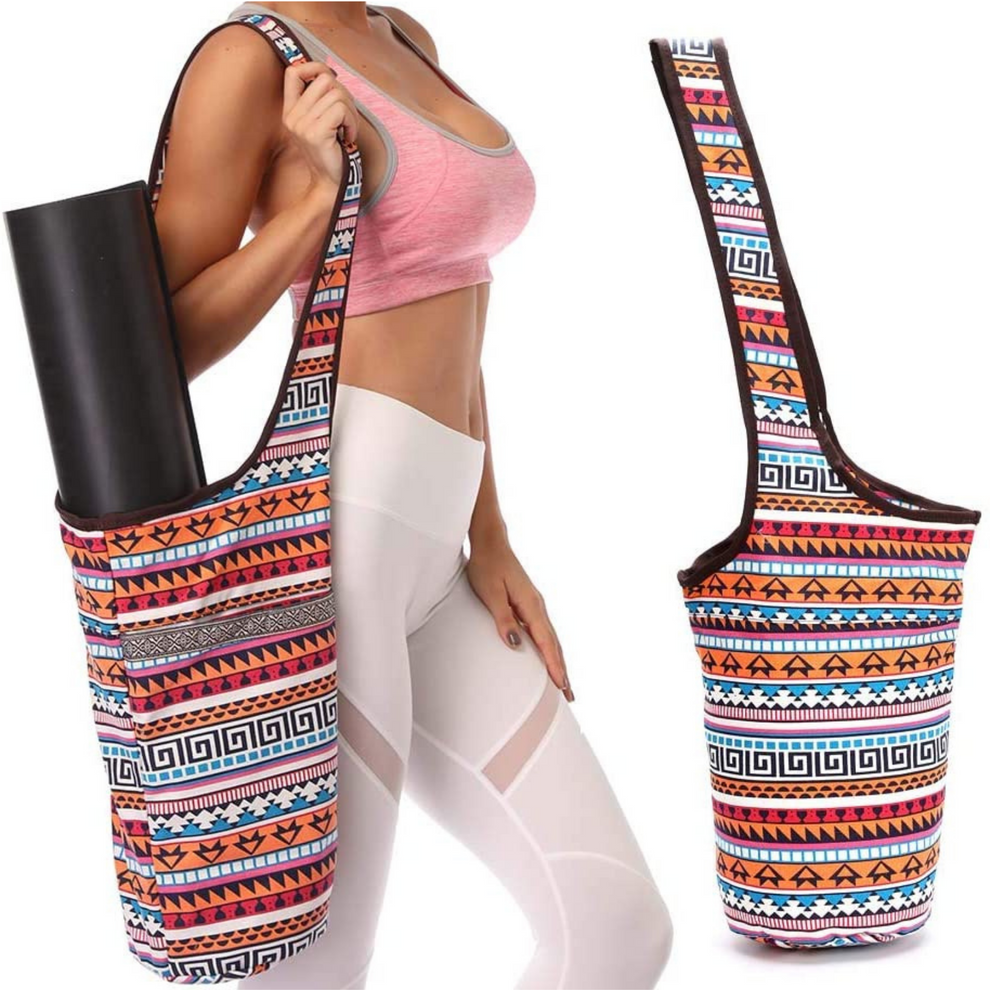 (totum)Yoga Mat Carrying Tote Bag with Large Pockets - BagNook