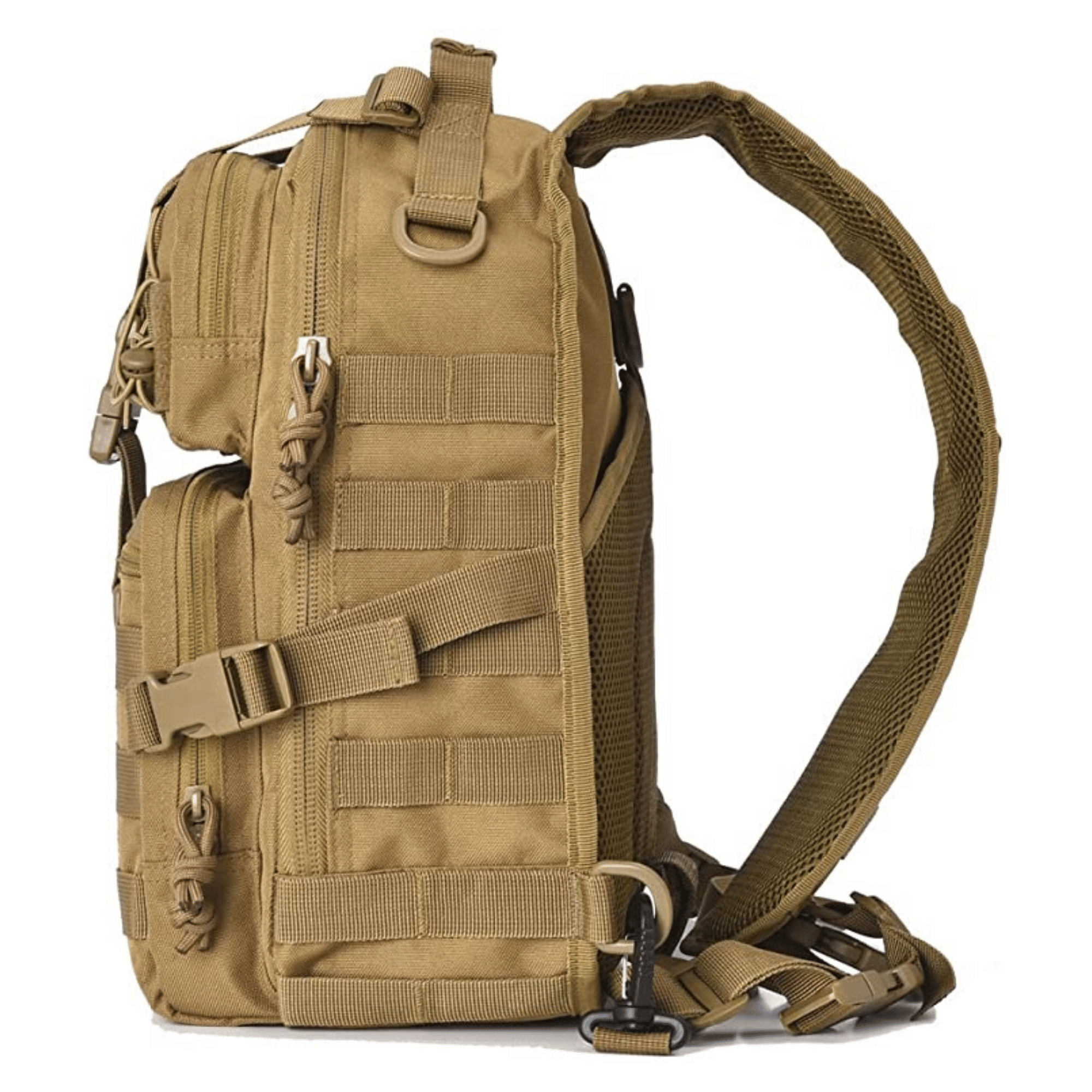 (khaki)15L MOLLE Medium Sling Bag - BagNook