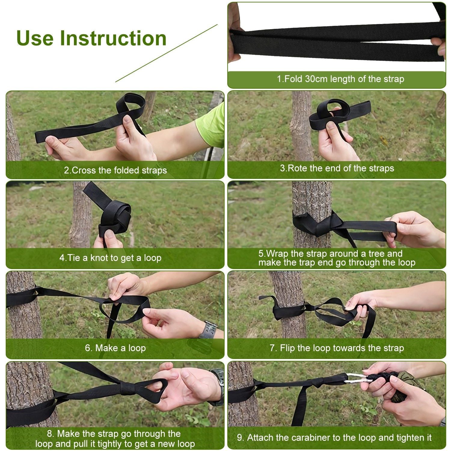 Camping Hammock with Mosquito Net, 2 person - BagNook