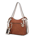 Load image into Gallery viewer, (tan-beige)Jaseli Hobo with Wristlet Key Ring & card Holder by Mia k - BagNook
