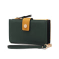Load image into Gallery viewer, (olive-mustard)Solene Vegan Leather Women Wristlet Wallet by Mia K - BagNook