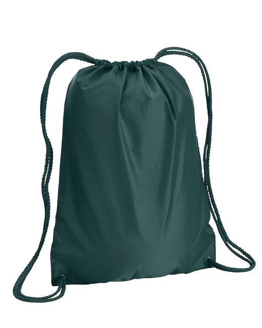 (forest green)Drawstring Backpack 14" x 18" - bagNook