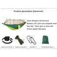 Load image into Gallery viewer, (doublegreen)Camping Hammock with Mosquito Net, 2 person - BagNook