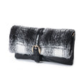 Load image into Gallery viewer, (black)Koumei Wristlet w/Snap, Faux Shearling by Mia K - BagNook