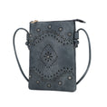 Load image into Gallery viewer, (navy)Arlett Crossbody Vegan Leather Bag by Mia K - BagNook