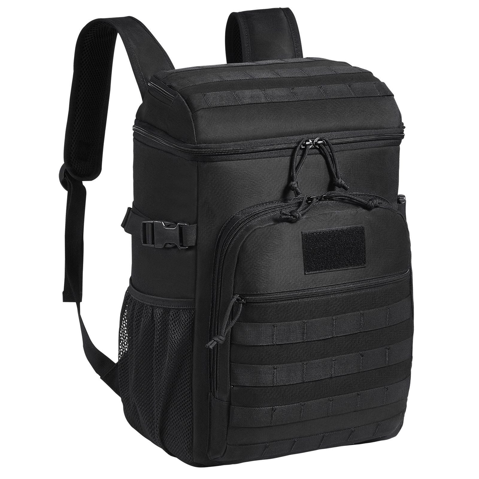 Cooler Bag, 25L Insulated w/MOLLE Design, Black - BagNook