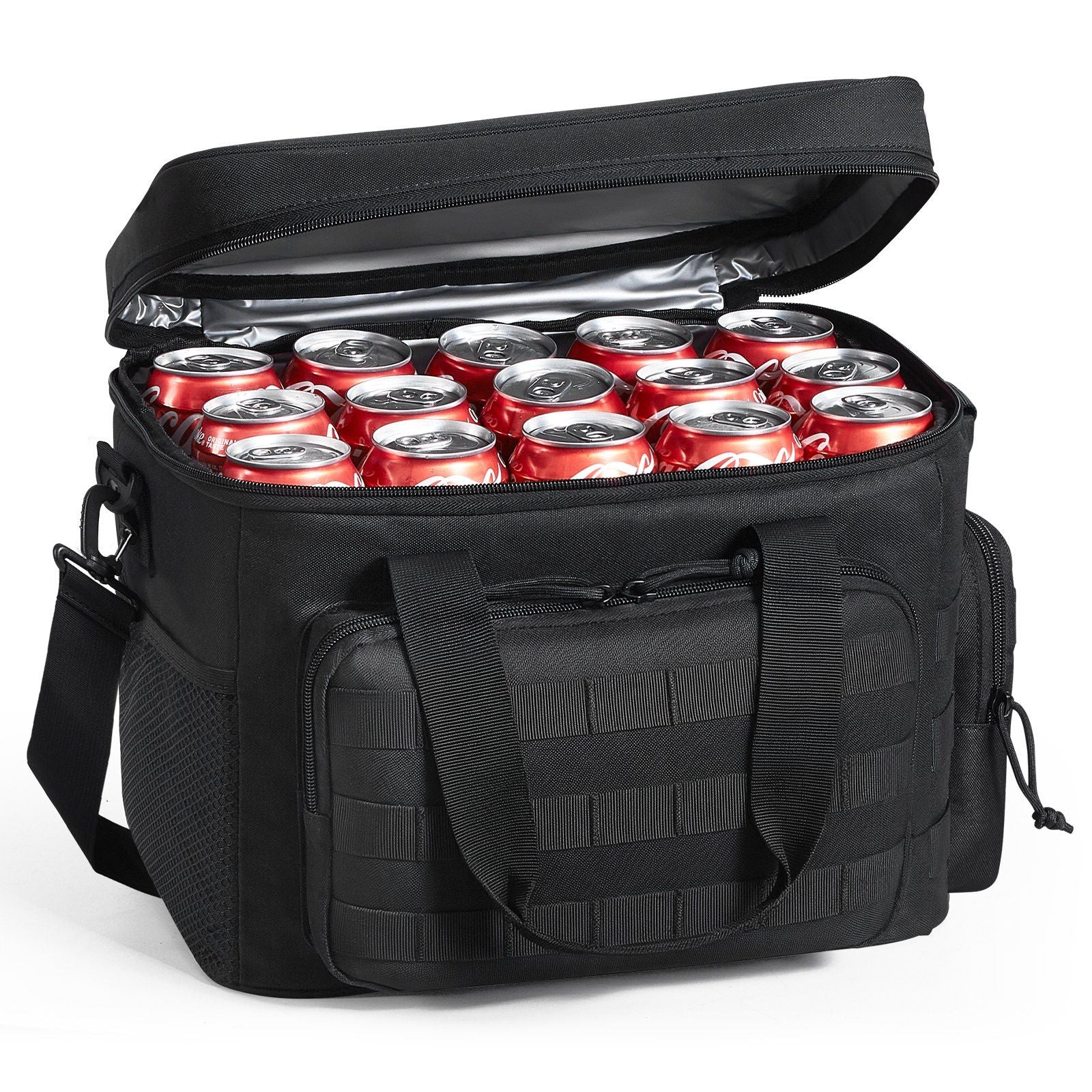 VEVOR Cooler Bag, 20L Insulated w/Molle Design, Black - BagNook