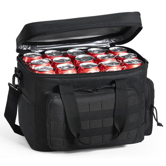 VEVOR Cooler Bag, 20L Insulated w/Molle Design, Black - BagNook