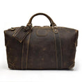 Load image into Gallery viewer, (dark brown)The Eira Duffel Bag | Vintage Leather Weekender - BagNook