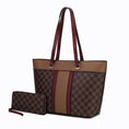 Load image into Gallery viewer, (coffee-red)Fabiola Tote Handbag with Wallet by Mia k - BagNook