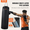 Load image into Gallery viewer, VEVOR Punching Bag for Adults - 4ft PVC Heavy Boxing Bag Set w/chains and gloves, UNFILLED - BagNook