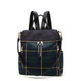 Load image into Gallery viewer, (green)Nishi Plaid Backpack Women by Mia K - BagNook