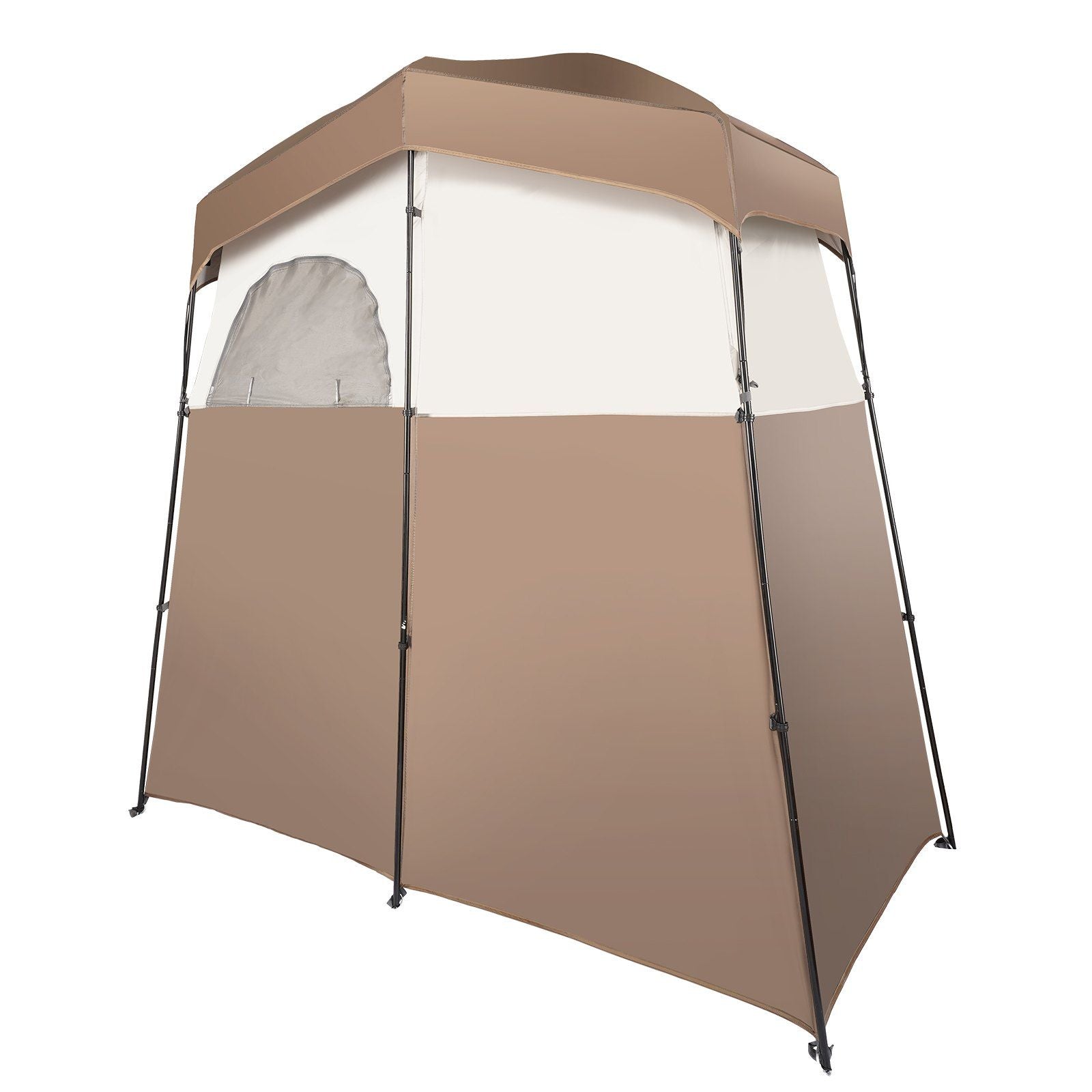 VEVOR Camping Shower Tent, 83" x 42" x 83" 2 Rooms - BagNook