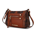 Load image into Gallery viewer, (cognac)Essie Snake embossed Crossbody by Mia K - BagNook