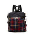 Load image into Gallery viewer, (red)Nishi Plaid Backpack Women by Mia K - BagNook