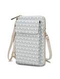 Load image into Gallery viewer, (white)Mala Phone Wallet Vegan Leather Crossbody Bag by Mia k - BagNook